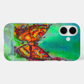 ROTER SCHMETTERLING IN GRÜN Case-Mate iPhone HÜLLE (Rückseite (Horizontal))