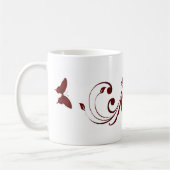 Roter Schmetterling Kaffeetasse (Links)