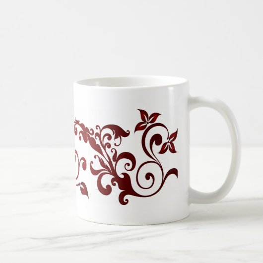 Roter Schmetterling Kaffeetasse (Rechts)