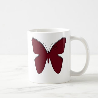 Roter Schmetterling Kaffeetasse