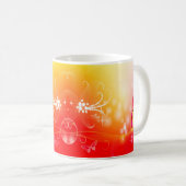 Roter Schmetterling Kaffeetasse (VorderseiteRechts)