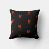 Roter Schmetterling Kissen (Rückseite)