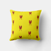 Roter Schmetterling Kissen (Rückseite)