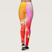 Roter Schmetterling Leggings (Rückseite)