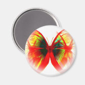 Roter Schmetterling Magnet (Vorderseite/Rückseite)