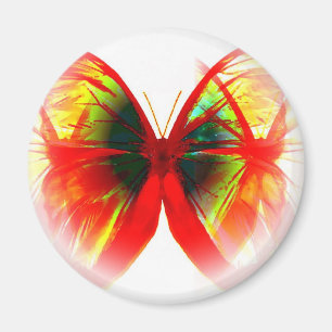 Roter Schmetterling Magnet