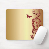 Roter Schmetterling Mousepad (Mit Mouse)