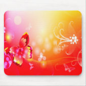 Roter Schmetterling Mousepad (Vorne)