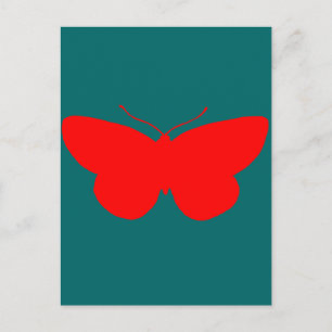 Roter Schmetterling Postkarte