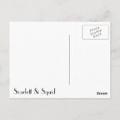 Roter Schmetterling Postkarte (Rückseite)