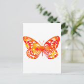 Roter Schmetterling Postkarte (Stehend Vorderseite)