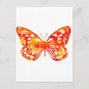 Roter Schmetterling Postkarte