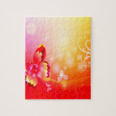 Roter Schmetterling Puzzle (Vertikal)