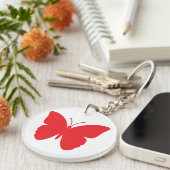 Roter Schmetterling Schlüsselanhänger (Vorderseite rechts)