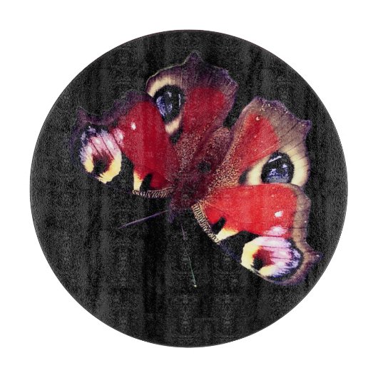 Roter Schmetterling Schneidebrett (Vorderseite)