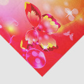 Roter Schmetterling Seidenpapier (Ausschnitt)