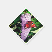 Roter Schmetterling Serviette (Ecke)