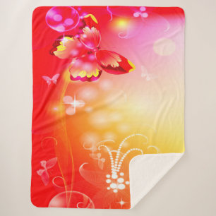 Roter Schmetterling Sherpadecke