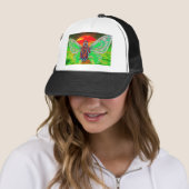 Roter Schmetterling Sunset Truckerkappe (Beispiel)