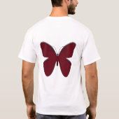 Roter Schmetterling T-Shirt (Rückseite)