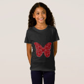 Roter Schmetterling T-Shirt (Vorne ganz)