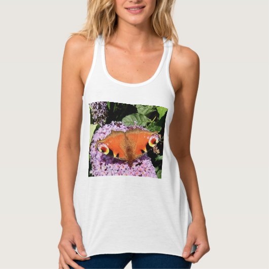 Roter Schmetterling Tank Top (Vorderseite)