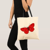 Roter Schmetterling Tragetasche (Vorderseite (Produkt))