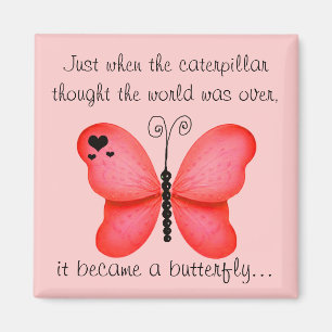 Roter Schmetterlings-Magnet Magnet