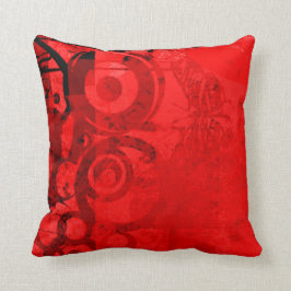 Roter Schmetterlings-Retro Kissen