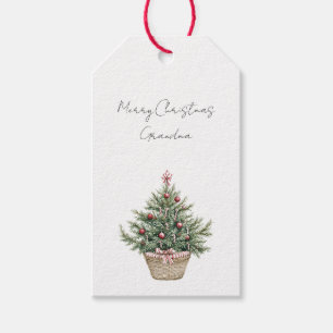 Roter Schmuck Weihnachtsbaum Geschenkanhänger