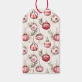 Roter Schmuck Weihnachtsbaum Geschenkanhänger (Rückseite)