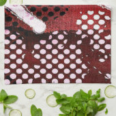 Roter Schmutz Geschirrtuch (Gefaltet)