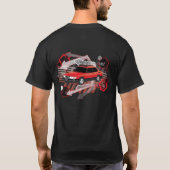 roter Schmutz SPG mit Auftriebsmessgerätfront T-Shirt (Rückseite)