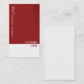 Roter Schmutz Visitenkarte (Vorne/Hinten)