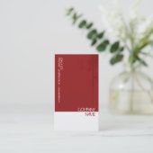 Roter Schmutz Visitenkarte (Stehend Vorderseite)