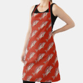 Roter Schnapper Muster Unisex Küchenschürze Schürze (InSitu)