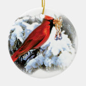 Roter Schnee Keramikornament (Vorne)