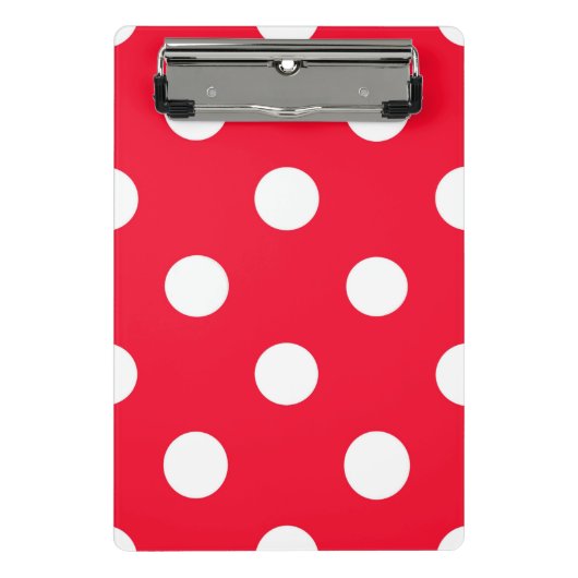 Roter Schnee Mini Klemmbrett (Vorderseite)