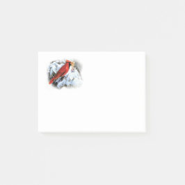 Roter Schnee Post-it Klebezettel