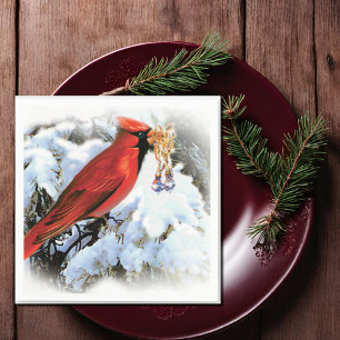 Roter Schnee Serviette