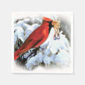 Roter Schnee Serviette (Vorderseite)