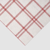 Roter Schnee Weihnachtskariert Seidenpapier (Detail)