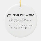 Roter Schneeflocken-Keramik-Ornament des neuen Fot Keramik Ornament (Hinten)