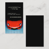 Roter schnelles visitenkarte (Vorne/Hinten)