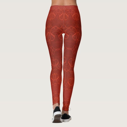 roter Schnitt Leggings (Rückseite)