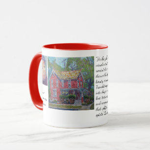 Roter Schönheitsmaler / Künstler Larry Lerew Tasse