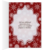 Roter Schoß, Schneeflocken, Hirsche-Tischnummer (Innen (Rechts))