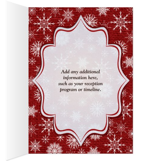 Roter Schoß, Schneeflocken, Hirsche-Tischnummer (Innen (Rechts))