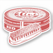 Roter Schuhpolster Aufkleber (Vorderseite)