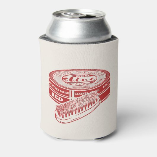 Roter Schuhpolster Dosenkühler (Kanne Rückseite)